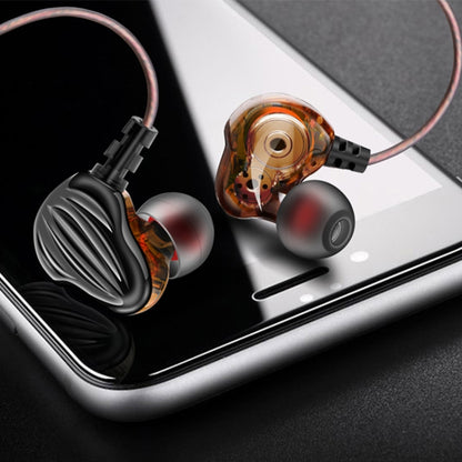 QKZ CK4 HIFI In-ear Four-unit Music Headphones (Black) - Sport Earphone by QKZ | Online Shopping UK | buy2fix