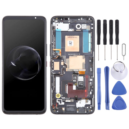 For Asus ROG Phone 7 / 7 Ultimate AMOLED Original LCD Screen Digitizer Full Assembly with Frame(Black) - LCD Screen by buy2fix | Online Shopping UK | buy2fix