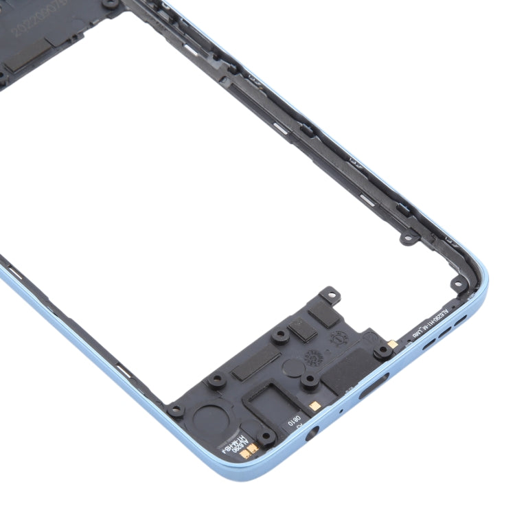 For Motorola Moto G72 Original Middle Frame Bezel Plate (Blue) - Frame Bezel Plate by buy2fix | Online Shopping UK | buy2fix