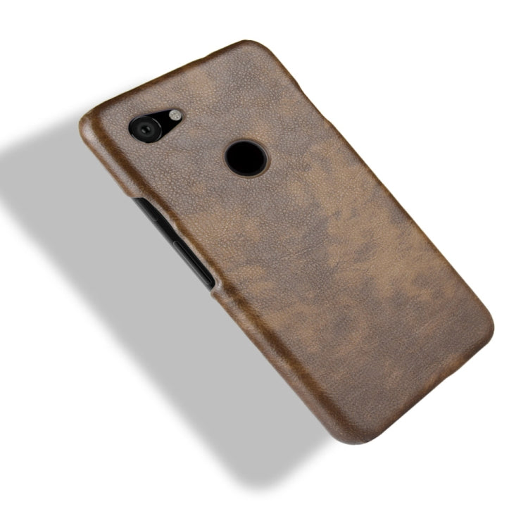 Shockproof Litchi Texture PC + PU Case for Google Pixel 3a(Brown) - Google Cases by buy2fix | Online Shopping UK | buy2fix