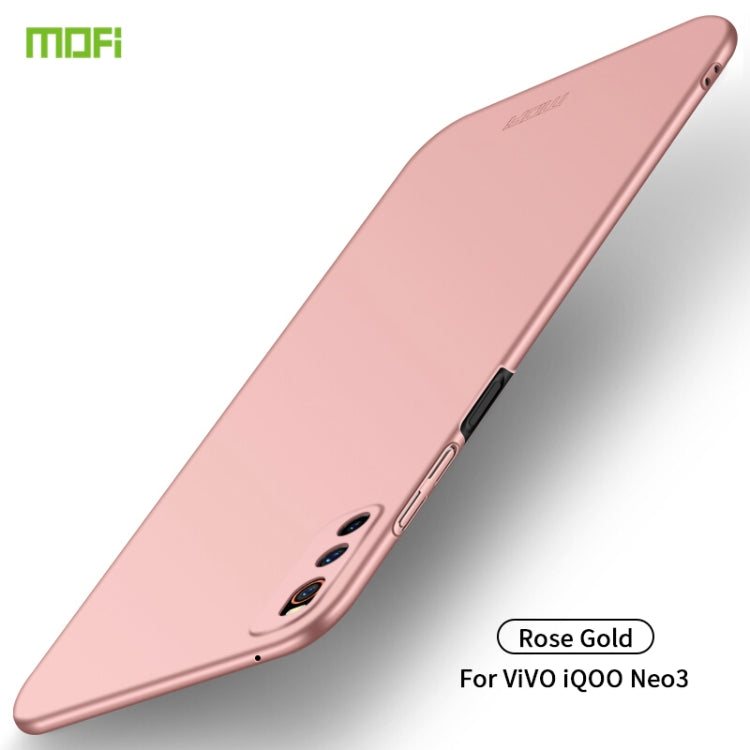 For Vivo iQOO Neo 3 MOFI Frosted PC Ultra-thin Hard Case(Rose gold) - vivo Cases by MOFI | Online Shopping UK | buy2fix