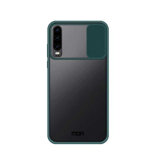 For Huawei P40 Pro+ MOFI Xing Dun Series PC + TPU Anti-peep Waterproof And Anti-drop All-inclusive Protective Shell, Translucent Frosted(Green) - Huawei Cases by MOFI | Online Shopping UK | buy2fix