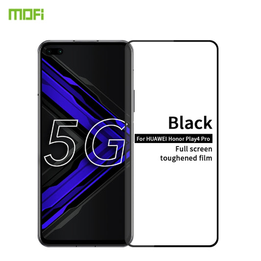 For Huawei Honor Play4 Pro MOFI 9H 2.5D Full Screen Tempered Glass Film(Black) - Honor Tempered Glass by MOFI | Online Shopping UK | buy2fix