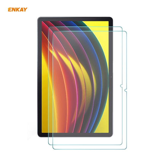 For Lenovo Tab P11 2 PCS ENKAY Hat-Prince 0.33mm 9H Surface Hardness 2.5D Explosion-proof Tempered Glass Protector Film - Others by ENKAY | Online Shopping UK | buy2fix