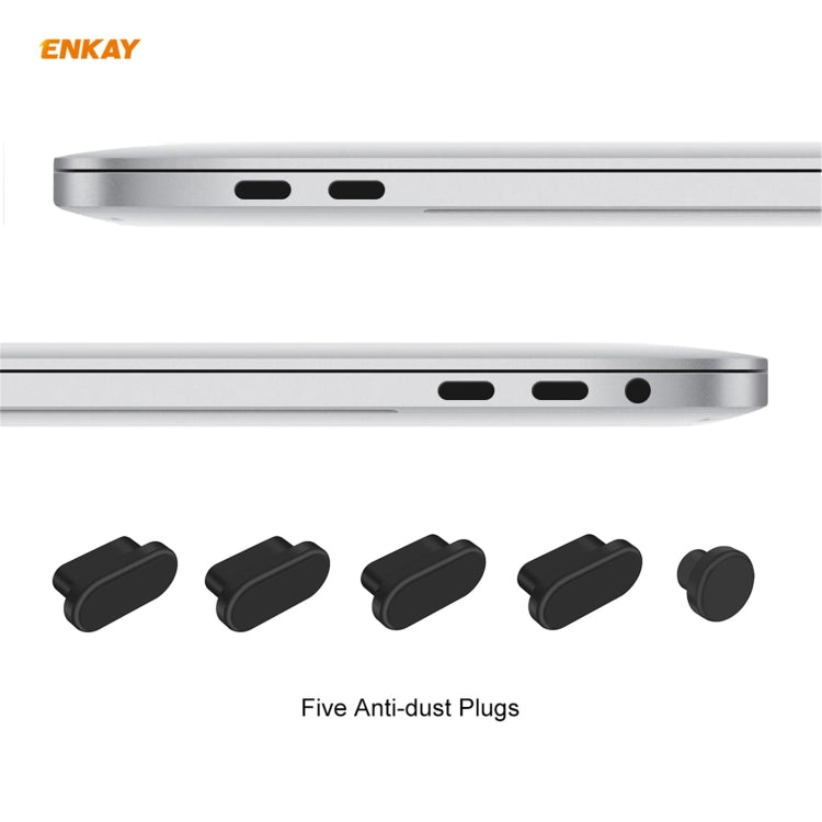 ENKAY 3 in 1 Matte Laptop Protective Case + EU Version TPU Keyboard Film + Anti-dust Plugs Set for MacBook Pro 13.3 inch A1708 (without Touch Bar)(Purple) - MacBook Pro Cases by ENKAY | Online Shopping UK | buy2fix