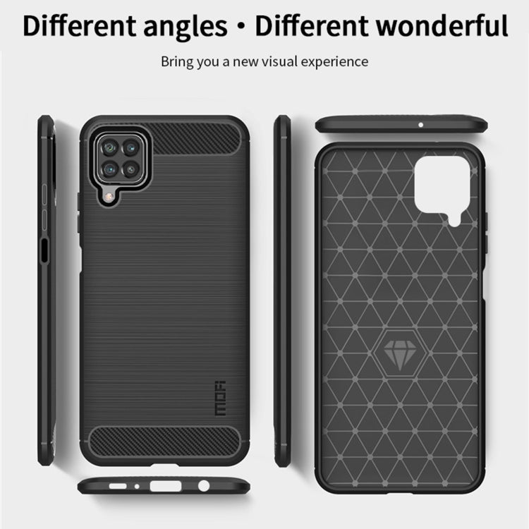 For Samsung Galaxy F62 / M62 MOFI Gentleness Series Brushed Texture Carbon Fiber Soft TPU Case(Black) - Galaxy Phone Cases by MOFI | Online Shopping UK | buy2fix