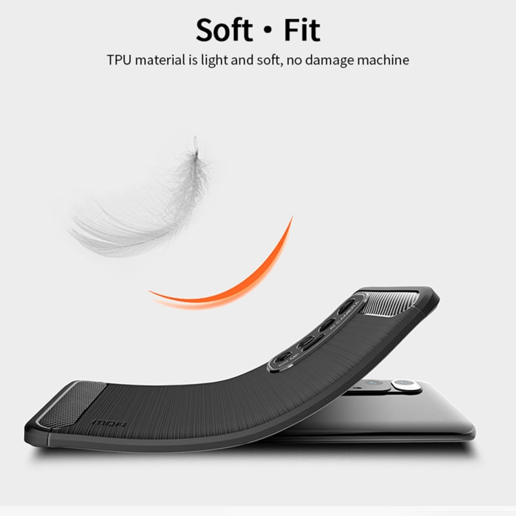 For Xiaomi Mi 10S MOFI Gentleness Series Brushed Texture Carbon Fiber Soft TPU Case(Red) - Xiaomi Cases by MOFI | Online Shopping UK | buy2fix