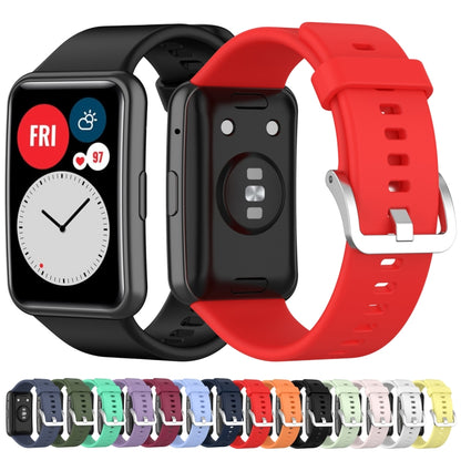 For Huawei Watch Fit TIA-B09 Silicone Watch Band(orange) - Watch Bands by buy2fix | Online Shopping UK | buy2fix
