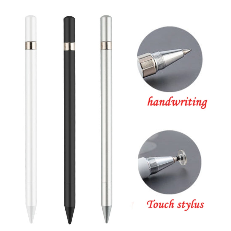 AT-26 2 in 1 Mobile Phone Touch Screen Capacitive Pen Writing Pen with 1 Pen Tip(White) - Stylus Pen by buy2fix | Online Shopping UK | buy2fix