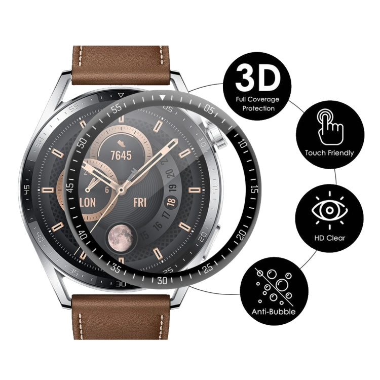 5 PCS For Huawei Watch GT 3 46mm ENKAY Hat-Prince Full Coverage 3D Curved Soft PC Edge + PMMA HD Screen Protector Film - Screen Protector by ENKAY | Online Shopping UK | buy2fix