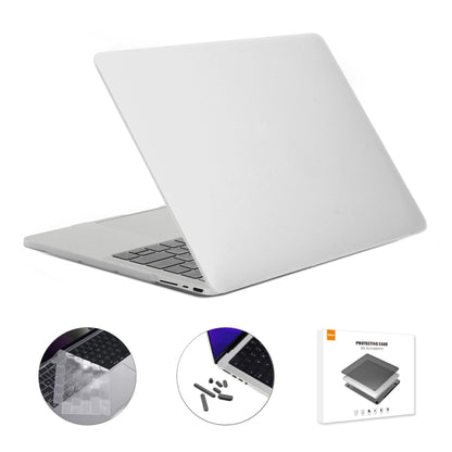 ENKAY Hat-Prince 3 in 1 Matte Laptop Protective Case + TPU Keyboard Film + Anti-dust Plugs Set for MacBook Pro 16.2 inch A2485 2021/A2880 2023, Version:EU Version(White) - MacBook Pro Cases by ENKAY | Online Shopping UK | buy2fix