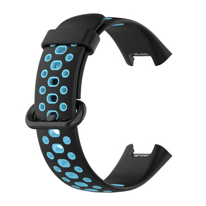 For Xiaomi Redmi Watch 2 Lite Two-Color Mixed Silicone Watch Band(Black+Blue) - Watch Bands by buy2fix | Online Shopping UK | buy2fix