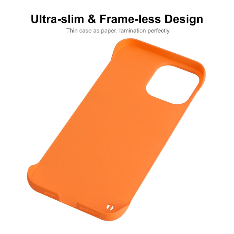 For iPhone 13 ENKAY Matte Frameless PC Phone Case(Orange) - iPhone 13 Cases by ENKAY | Online Shopping UK | buy2fix