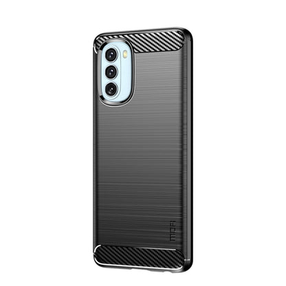 For Motorola Moto G51  5G MOFI Gentleness Brushed Carbon Fiber Soft TPU Case(Black) - Motorola Cases by MOFI | Online Shopping UK | buy2fix