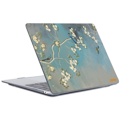 ENKAY Vintage Pattern Series Laotop Protective Crystal Case For MacBook Pro 14.2 inch A2442 (2021)(Magnolia) - MacBook Pro Cases by ENKAY | Online Shopping UK | buy2fix