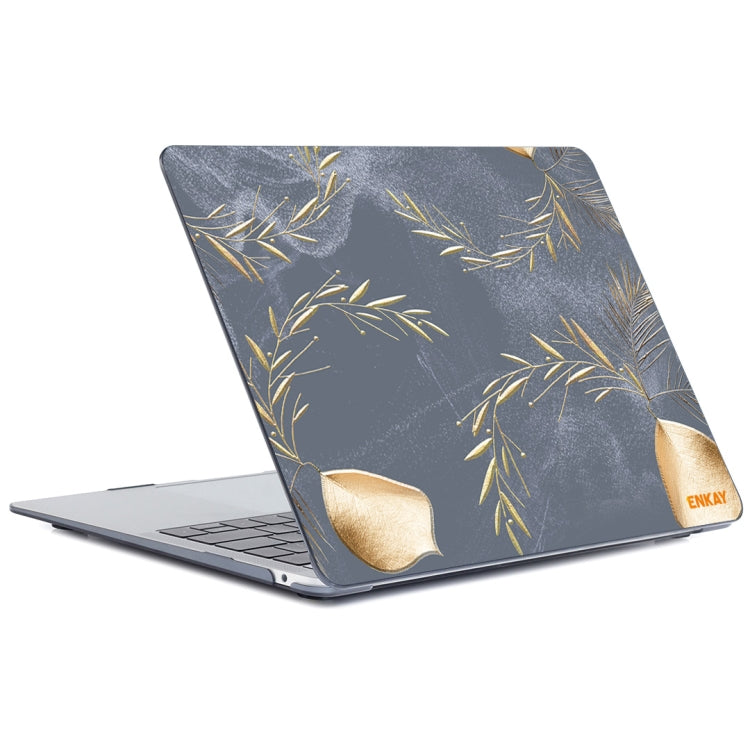 ENKAY Vintage Pattern Series Laotop Protective Crystal Case For MacBook Pro 15.4 inch A1707 / A1990(Wild Oats) - MacBook Pro Cases by ENKAY | Online Shopping UK | buy2fix