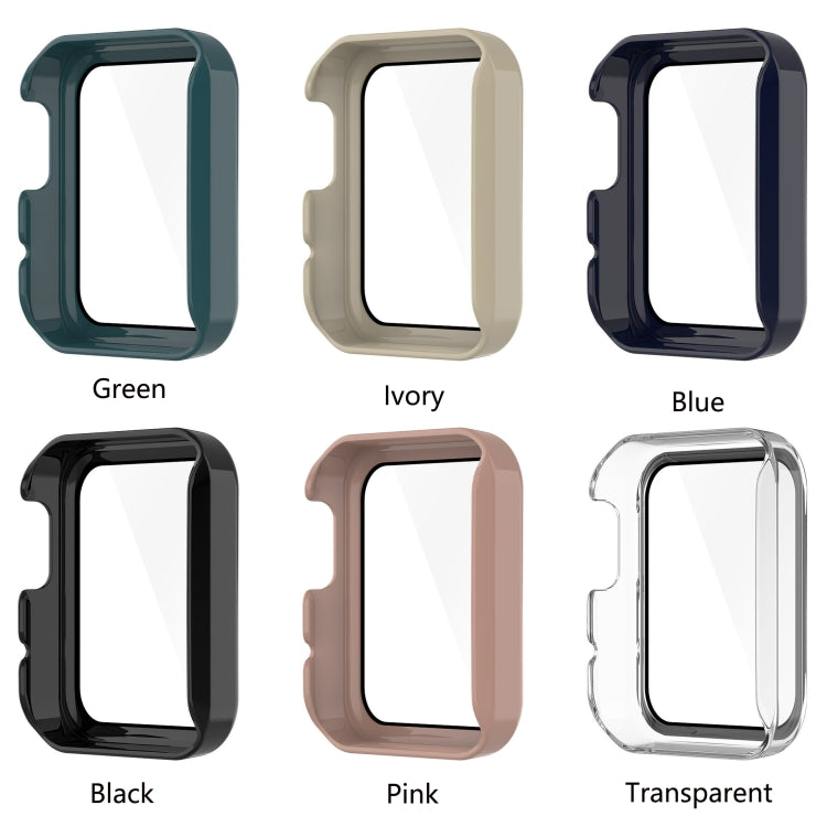 For Xiaomi Mi Watch Lite PC+ Toughened Film Protective Case(Blue) - Watch Cases by buy2fix | Online Shopping UK | buy2fix