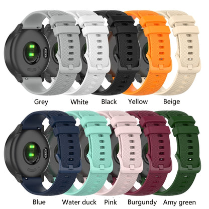 For Amazfit GTS 3 Checkered Silicone Watch Band(Amy green) - Watch Bands by buy2fix | Online Shopping UK | buy2fix