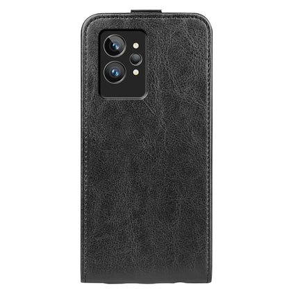 For OPPO Realme GT2 Pro 5G R64 Texture Vertical Flip Leather Phone Case(Black) - Realme Cases by buy2fix | Online Shopping UK | buy2fix