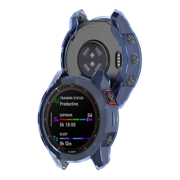 For Garmin Fenix 7 Shockproof TPU Soft Protective Case(Black) - Watch Cases by buy2fix | Online Shopping UK | buy2fix