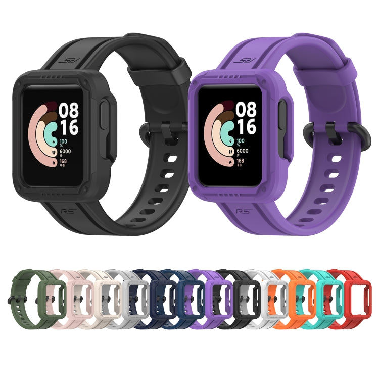 For Xiaomi Mi Watch 2 Lite Silicone Solid Color Watch Band(Black) - Watch Bands by buy2fix | Online Shopping UK | buy2fix