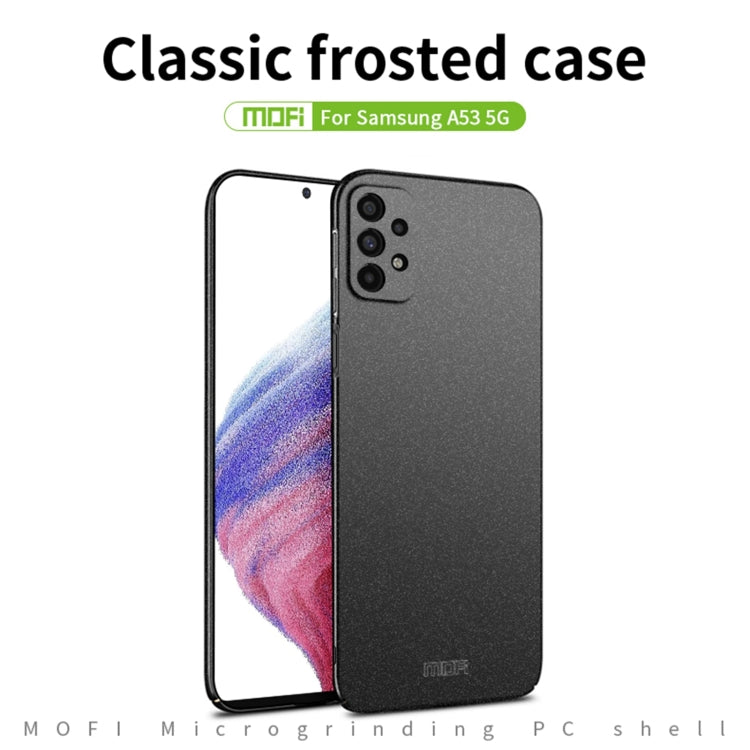 For Samsung Galaxy A53 5G MOFI Fandun Series Frosted PC Ultra-thin All-inclusive Phone Case(Green) - Galaxy Phone Cases by MOFI | Online Shopping UK | buy2fix