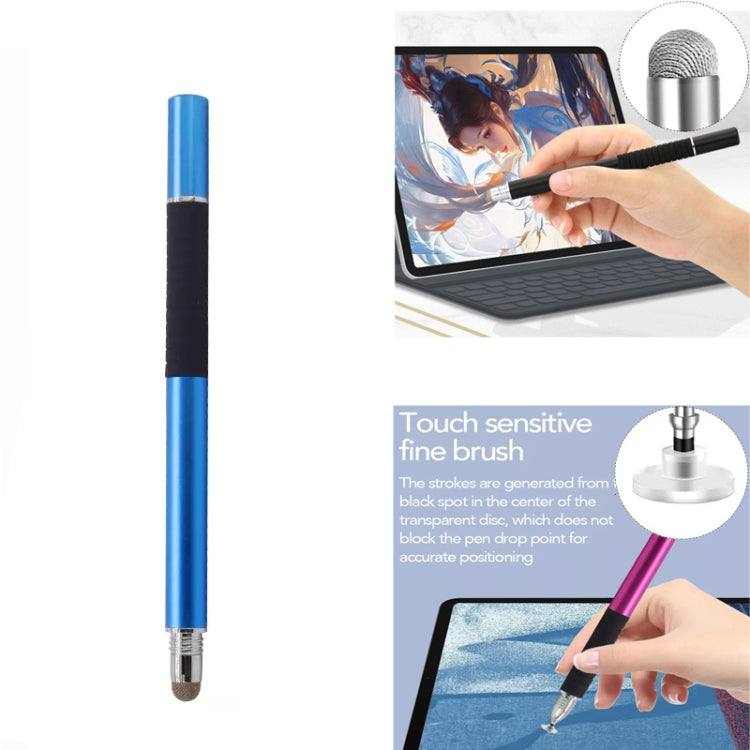 AT-31 Conductive Cloth Head + Precision Sucker Capacitive Pen Head 2-in-1 Handwriting Stylus with 1 Pen Head(Dark Blue) - Stylus Pen by buy2fix | Online Shopping UK | buy2fix