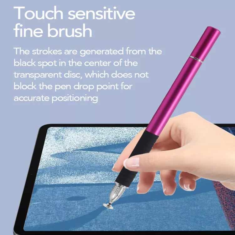 AT-31 Conductive Cloth Head + Precision Sucker Capacitive Pen Head 2-in-1 Handwriting Stylus with 1 Pen Head(Rose Gold) - Stylus Pen by buy2fix | Online Shopping UK | buy2fix