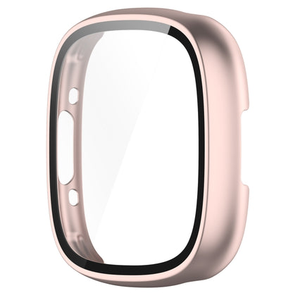 For  Fitbit Sense 2 PC+ Toughened Film Integrated Protective Case(Rose Gold) - Watch Cases by buy2fix | Online Shopping UK | buy2fix