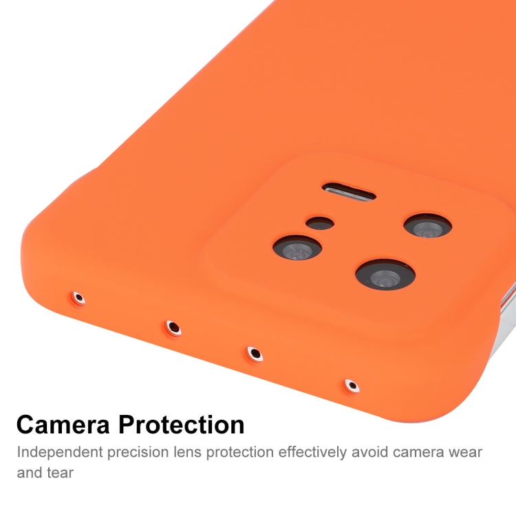 For Xiaomi 13 ENKAY Hat-Prince Matte Frameless Hard PC Phone Case(Orange) - 13 Cases by ENKAY | Online Shopping UK | buy2fix