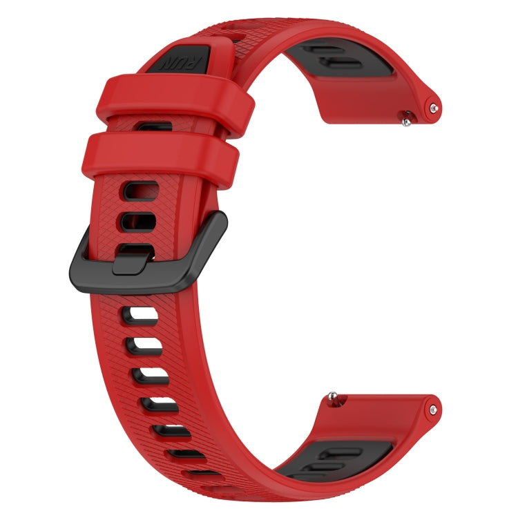 For Honor Watch GS 3i 22mm Sports Two-Color Silicone Watch Band(Red+Black) - Watch Bands by buy2fix | Online Shopping UK | buy2fix