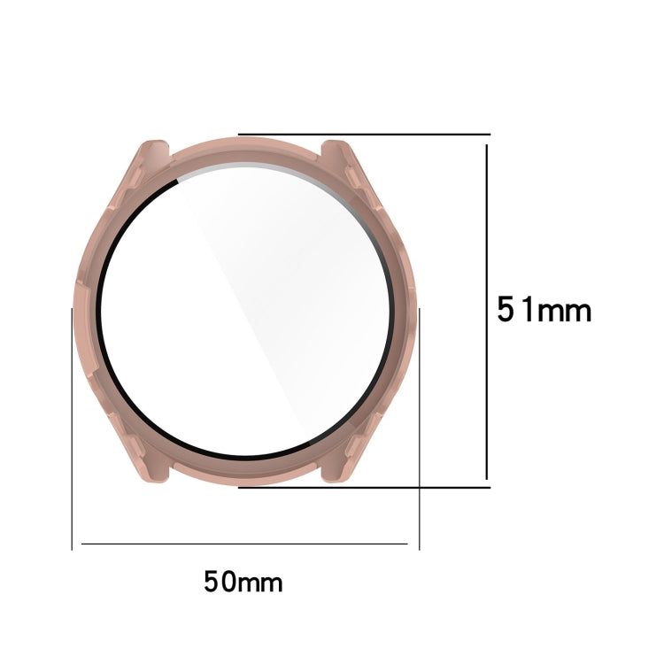 For Garmin Forerunner 965 PC + Toughened Film Integrated Watch Protective Case(Pink) - Watch Cases by buy2fix | Online Shopping UK | buy2fix