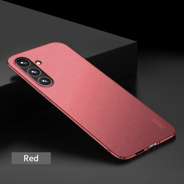 For Samsung Galaxy A34 5G MOFI Fandun Series Frosted PC Ultra-thin All-inclusive Phone Case(Red) - Galaxy Phone Cases by MOFI | Online Shopping UK | buy2fix