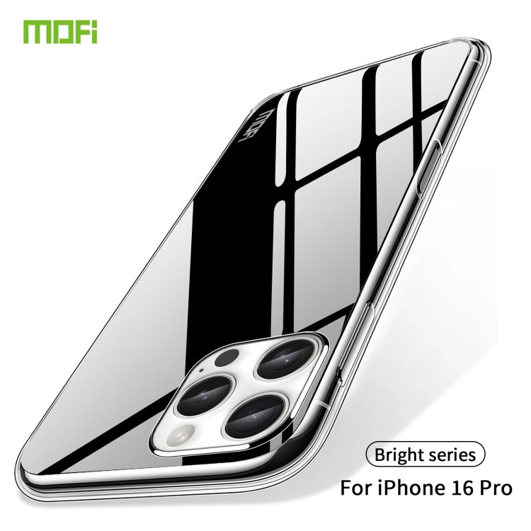 For iPhone 16 Pro MOFI Ming Series Ultra-thin TPU Phone Case(Transparent) - More iPhone Cases by MOFI | Online Shopping UK | buy2fix