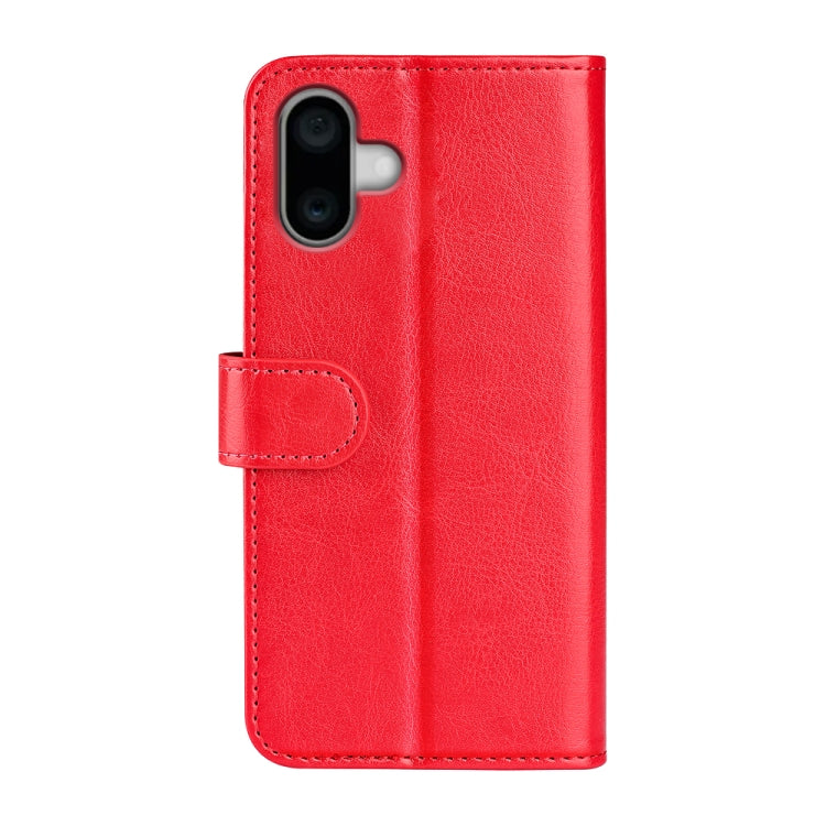 For iPhone 16 Plus R64 Texture Horizontal Flip Leather Phone Case(Red) - iPhone 16 Plus Cases by buy2fix | Online Shopping UK | buy2fix