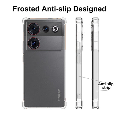 For ZTE Nubia Z50 Ultra 5G ENKAY Transparent TPU Shockproof Phone Case with Glass Film - ZTE Cases by ENKAY | Online Shopping UK | buy2fix