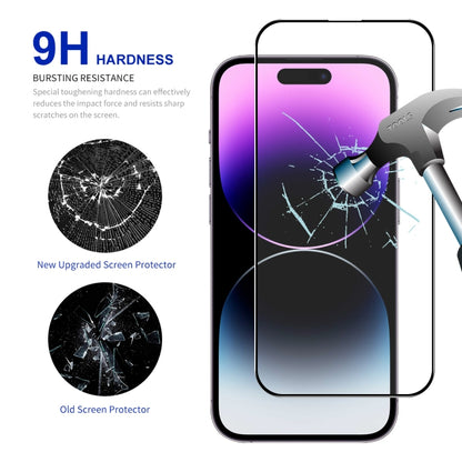 For iPhone 16 Pro ENKAY Full Glue High Aluminum-silicon Tempered Glass Film - iPhone 16 Pro Tempered Glass by ENKAY | Online Shopping UK | buy2fix