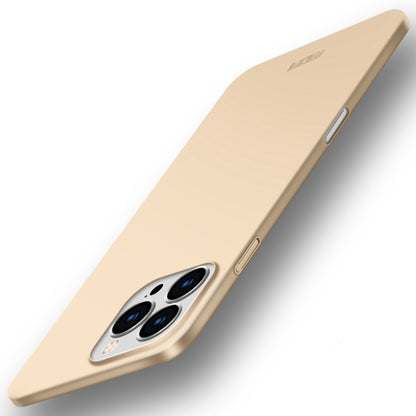 For iPhone 16 Pro Max MOFI Frosted PC Ultra-thin Hard Phone Case(Gold) - iPhone 16 Pro Cases by MOFI | Online Shopping UK | buy2fix