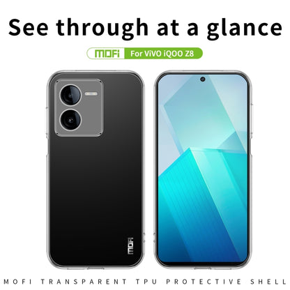 For vivo  iQOO Z8 MOFI Ming Series Ultra-thin TPU Phone Case(Transparent) - vivo Cases by MOFI | Online Shopping UK | buy2fix