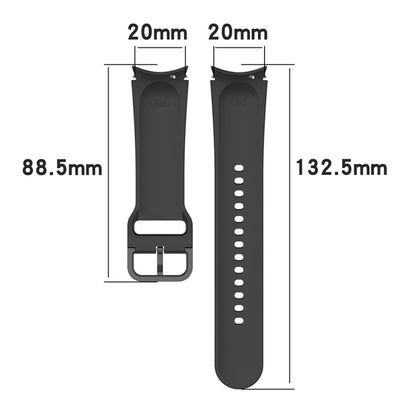 For Samsung Galaxy Watch6 Classic 43mm JUNSUNMAY Silicone Adjustable Strap + Full Coverage PMMA Screen Protector Kit(Cyan) - Watch Bands by JUNSUNMAY | Online Shopping UK | buy2fix