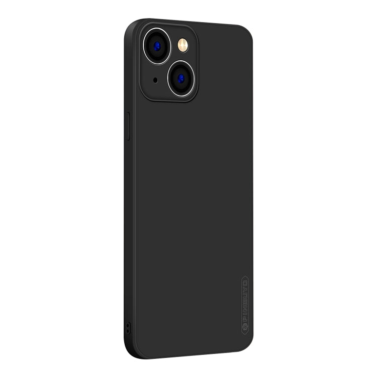 For iPhone 15 PINWUYO Sense Series Liquid Silicone TPU Phone Case(Black) - iPhone 15 Cases by PINWUYO | Online Shopping UK | buy2fix