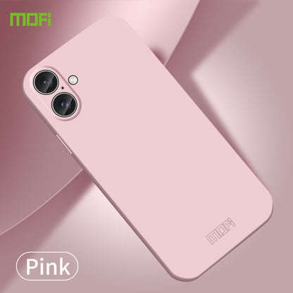 For iPhone 16 Plus MOFI Qin Series Skin Feel All-inclusive PC Phone Case(Pink) - iPhone 16 Plus Cases by MOFI | Online Shopping UK | buy2fix