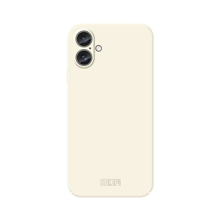 For iPhone 16 Plus MOFI Qin Series Skin Feel All-inclusive PC Phone Case(Beige) - iPhone 16 Plus Cases by MOFI | Online Shopping UK | buy2fix