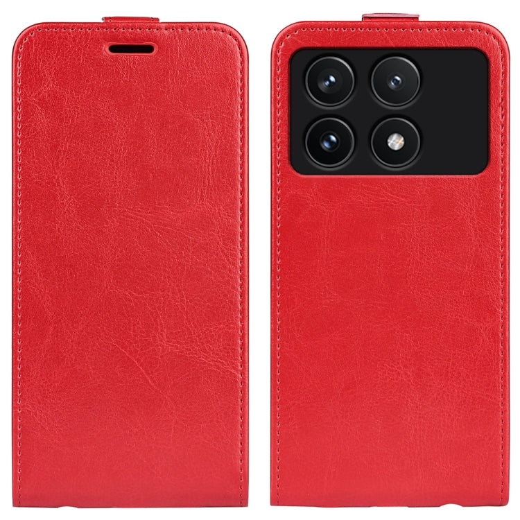 For Xiaomi Redmi K70 R64 Texture Single Vertical Flip Leather Phone Case(Red) - K70 Cases by buy2fix | Online Shopping UK | buy2fix