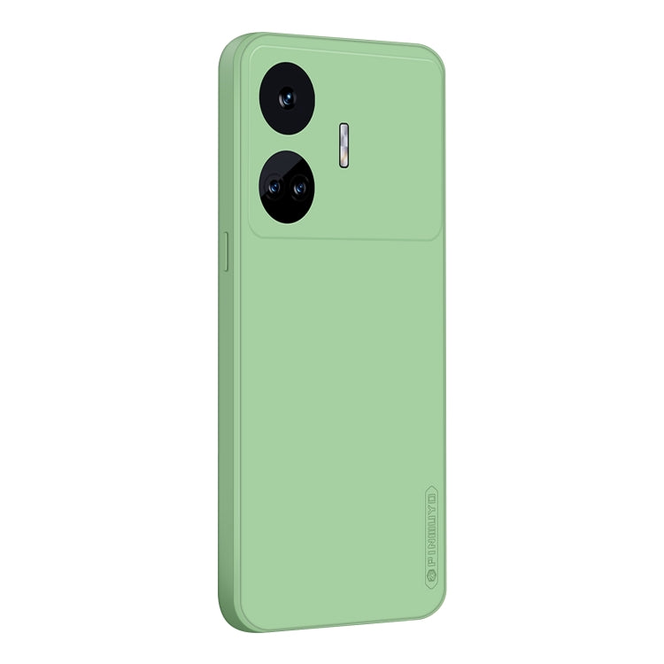 For Realme GT Neo5 SE PINWUYO Sense Series Liquid Silicone TPU Phone Case(Green) - Realme Cases by PINWUYO | Online Shopping UK | buy2fix