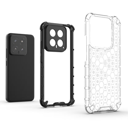 For Xiaomi 14 Shockproof Honeycomb Phone Case(Black) - 14 Cases by buy2fix | Online Shopping UK | buy2fix