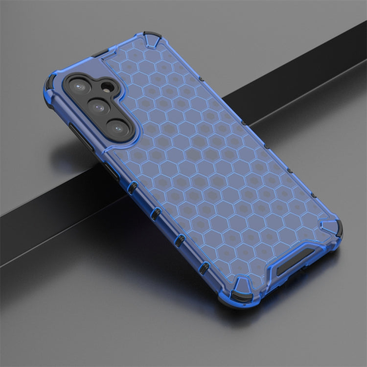 For Samsung Galaxy S23 FE 5G Shockproof Honeycomb Phone Case(Blue) - Galaxy S23 FE 5G Cases by buy2fix | Online Shopping UK | buy2fix