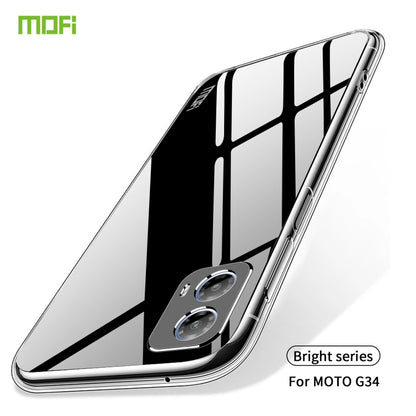 For Motorola Moto G34 MOFI Ming Series Ultra-thin TPU Phone Case(Transparent) - Motorola Cases by MOFI | Online Shopping UK | buy2fix