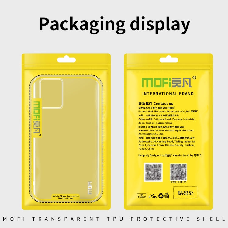 For Motorola Edge 40 Neo MOFI Ming Series Ultra-thin TPU Phone Case(Transparent) - Motorola Cases by MOFI | Online Shopping UK | buy2fix