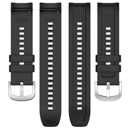 For Amazfit Balance A2286 Vertical Texture Silicone Watch Band(Dark Grey) - Watch Bands by buy2fix | Online Shopping UK | buy2fix